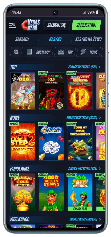 Spelen bij Vegashero Casino